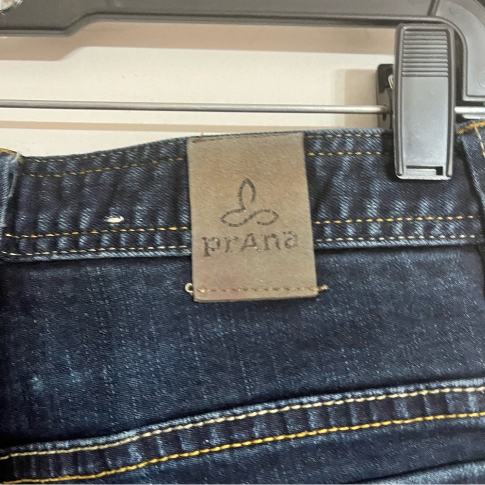 prAna Axiom Jeans‎ Men's 28X34 Blue Denim Dark Wash Outdoors Casual Hiking - Picture 11 of 11